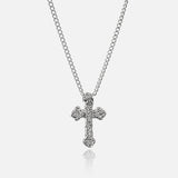 Melted Cross Necklace